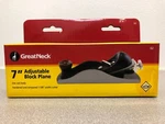 Great Neck 7 In. X 1.6 W Adjustable Block Plane Cast Iron Black. Fixed Price $24.43.
