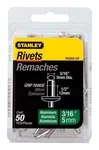 Stanley PAA68-5B Aluminum Silver Metallic Blind Rivet 3/16 Dia. X 1/2 In.. Fixed Price $6.68.