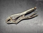 Vintage Small Peterson Dewitt Vice Grip 4WR 4.5 Curved Jaw. Fixed Price $20.00.