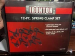 Ironton 12 Pc Spring Clamp Set. Fixed Price $13.00.