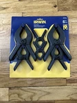 Irwin IRHT83241 Spring Clamps Set Of 6 Pieces 3/4" 1" & 2". Fixed Price $14.99.