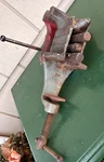 Vintage U.s. Made Mini Anvil Vise ( Pat. No. 1999600 ) Stanley Defiance Art Deco. Fixed Price $50.00.