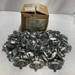 Thomas&betts Steel City Pc 3/4 Galvanized Malleable Iron Qty 50 Clamps 222. Fixed Price $25.00.