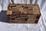 Nib Thrif-t Metal Sawhorse Brackets For 2 By 4 With Original Box Mfg Usa. Fixed Price $10.00.