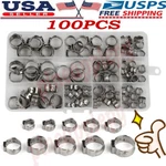 260X Single Ear Hose Clamps 304 Stainless Steel Crimp Tools Kit. Fixed Price $19.94.