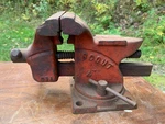 Vintage Wilton Scout 4 - Swivel Base Bench Vise W/anvil & Pipe Jaws Usa, Read. Fixed Price $39.99.