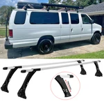 Ford Econoline Van 1992-2015 Roof Rack Cross Bars Cargo Carrier Rain Gutter. Fixed Price $169.02.