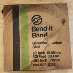 Band It 5/8" Galvanized Carbon Steel Roll Approx 100 Ft C305 Edp 13305. Fixed Price $83.00.