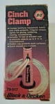 Black & Decker Cinch Clamp 79-017 Vintage Package. Fixed Price $22.99.