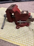 Columbian 1035 Bench Vise 1/2 Inch Jaws Swivel Base. Fixed Price $45.00.