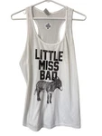 Anvil Tank Top Size Medium Little Miss Bad Ass Donkey Racerback White Black New. Fixed Price $18.39.