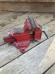 Vintage Columbian Bench Vise Model No. 04 W/ Swivel Base. Fixed Price $39.00.