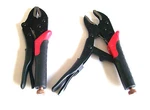 2 Curved Jaw 10" Locking Vise Clamp Pliers Soft Grip. Fixed Price $17.99.