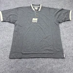Cutter & Buck Men Xl Polo Shirt Charcoal Grey Cotton Tipped Collar Nwt Short Slv. Fixed Price $22.00.