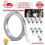 Adjustable Large Hose Clamps Worm Gear Stainless Steel Fasteners Usa Sell. Fixed Price $34.99.