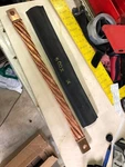 500 Amp Solid Copper Ground Strap - Bus Conductor. Fixed Price $50.00.