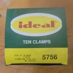 10 Piece Ideal Hose/pipe Clamps 5756. Fixed Price $9.99.