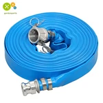 1-1/4" X 100 Pvc Lay Flat Water Pump Discharge Hose With Aluminum Pin Lug Blue. Fixed Price $47.10.