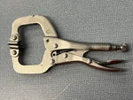 Pre-owned Mac Tools MLP4CCSP 4" Locking C-clamp With Swivel Pad Pliers. Fixed Price $16.00.