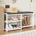 Shoe Bench & Rack Storage With Seat Cushion, Stable Entryway Hold.... Fixed Price $80.66.