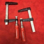 Set Of Bessey LM2.004 Light Duty Bar Clamps Die Cast Jaws Wood Handle (K41). Fixed Price $12.00.