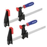 Workpro 12-INCH Steel Bar Clamps Set 2-PACK Quick-release 600 Lbs Load Limit New. Fixed Price $25.99.