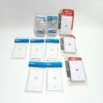 Assorted Network Hardware Lot CAT5E/6 Wall Plates & Ideal RJ45 Connectors. Fixed Price $22.50.