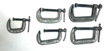 Various Adjustable Steel Clamps 1422 1420 1410 (lot Of 5). Fixed Price $20.00.