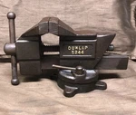Vintage 3 1/2 Dunlap Swivel Bench Vise 5244. Fixed Price $54.99.