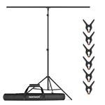 Neewer T-shape Background Backdrop Support Stand Kit 8.5FT With 4 Spring Clamps. Fixed Price $36.09.