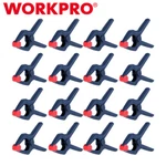 Workpro 16PCS 3-3/8" Spring Clamps Set Nylon Clampadjustable Jaw Pads. Fixed Price $14.99.