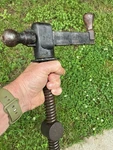 19TH Century Large Rare Cast End Vise Bench Woodworking Carpentry Old. Fixed Price $195.00.