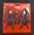 Craftsman 6 Piece Spring Clamp Set CMHT83273. Fixed Price $12.99.
