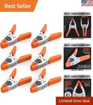 6-PIECE 6" Inch Spring Clamp, Heavy Duty Metal Clamps, 2.5"-INC.... Fixed Price $30.46.
