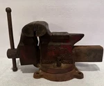 Desmond Stephan Bench Vise 5" Jaw Urbana Ohio Simplex Utility 500 Swivel Pipe. Fixed Price $128.49.
