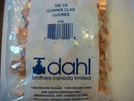 Pcs, Dahl 1/2" Copper Clad Clamps Cuivres With Nails 9100 Inch Pipes. Fixed Price $15.75.