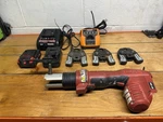 Ridgid Rp 200 Press Tool Kit W/3 Jaws, Battery, And Chargers.. Fixed Price $1250.00.