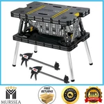 Keter Workbench Portable Folding W/ 2 Clamps 1000 Lb Capacity. Fixed Price $130.99.
