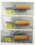 Qep 11" Professional Carbon Steel Trowels With Wood Handles Set Three New. Fixed Price $27.18.
