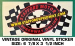 Stafford Motor Speedway Online - Vintage Original Vinyl Decal Sticker Racing. Fixed Price $8.70.
