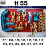 SET#55 - 16 Piece Heavy Duty Auto Body Frame Machine Pulling Tools And Clamps. Fixed Price $264.99.