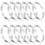 12 Pack 4" 304 Stainless Steel Duct Clamp Worm Gear Adjustable 91MM114MM Hose. Fixed Price $19.17.