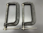 (k) 2PC Vintage Craftsman 66728 8" 200MM Clamp Set - Exc Cond Usa. Fixed Price $69.99.