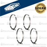 Genuine Dixon 12" T-bolt Pack (4) STBC1200 Stainless Steel Hose Clamps. Fixed Price $55.87.