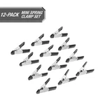 12-PIECE Mini Metal Spring Clamp Set. Fixed Price $12.87.