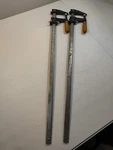 Vintage Craftsman 24 Inch Bar Clamps Pair 66768 Wood Handle Made Usa. Fixed Price $24.99.