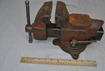Vintage, Original Columbian D44 M2 Swivel Bench Vise With Pipe Jaws Made Usa. Fixed Price $74.99.