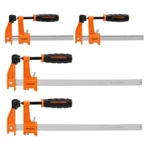 Jorgensen 4PC 6"(2)&12"(2) Medium Duty F-clamp Steel Bar Set 600 Lbs Load. Fixed Price $45.99.