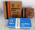 Original Band-it Hose Strap Clamping Tool C001 Plus & Buckles. Fixed Price $159.95.