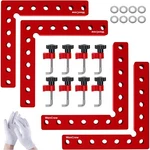 90 Degree 5.5" Aluminum Corner Clamps For Woodworking 4 Pack Positioning Clampin. Fixed Price $59.91.